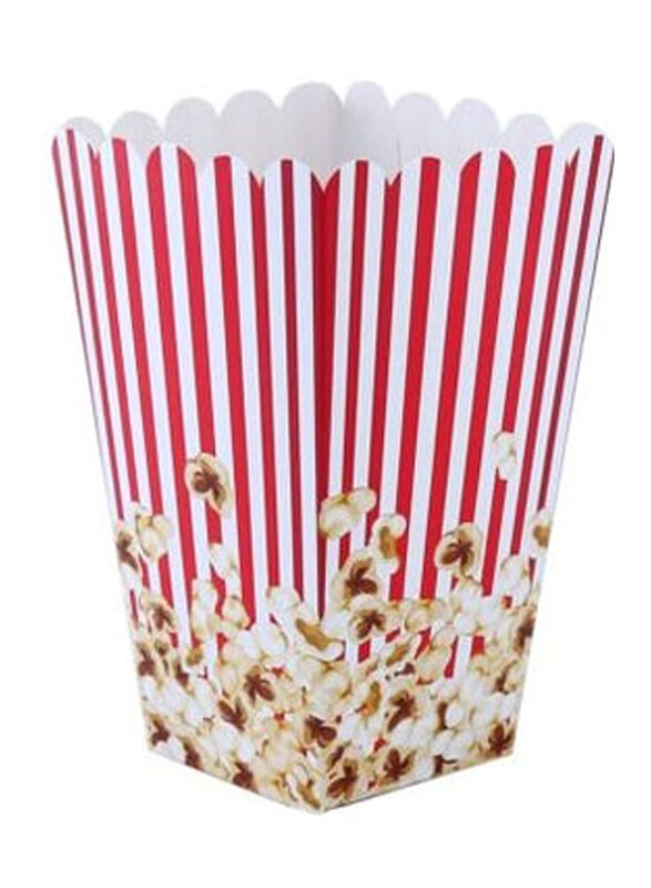 

Generic 100-Piece Paper Bucket Popcorn Bags, Red/White