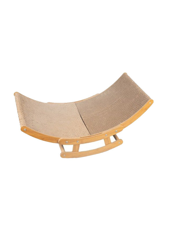 

Vsell24 Cloud Corrugated Paper Reclining Scratching Post Cat Sofa, Brown