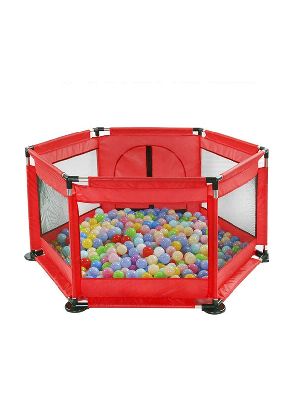 

As Seen On Tv Portable Indoor and Outdoor Toddlers Kids Activity Center Child Fence Tent with 50 Balls, Ages 1+, Multicolour