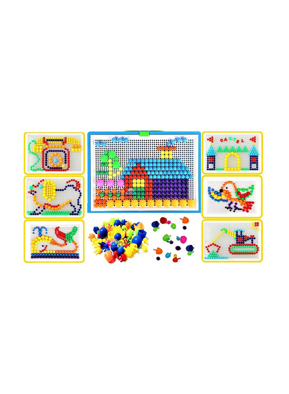 

Generic Mushroom Nails Pegboard Educational Building Bricks, Ages 5+, Multicolour