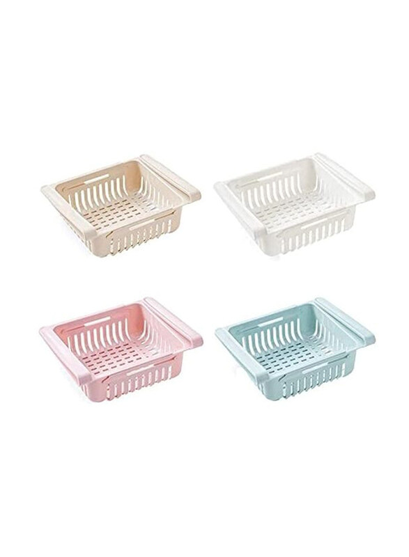 

Generic Plastic Kitchen Refrigerator Fridge Storage Rack, 4 Pieces, Multicolour