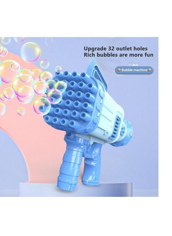 

As Seen On Tv Boom Indoor and Outdoor 32 Holes Electric Bubble Machine, Ages 3+, Blue