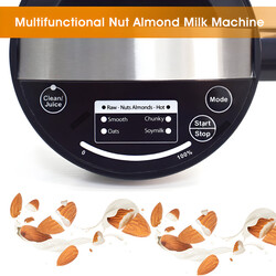 Essentials 360 Almond Milk Maker Machine - Stainless Steel Plant Milk Maker for Almond Milk, Soy Milk, Oat Milk, Cashew Milk, Coconut Milk