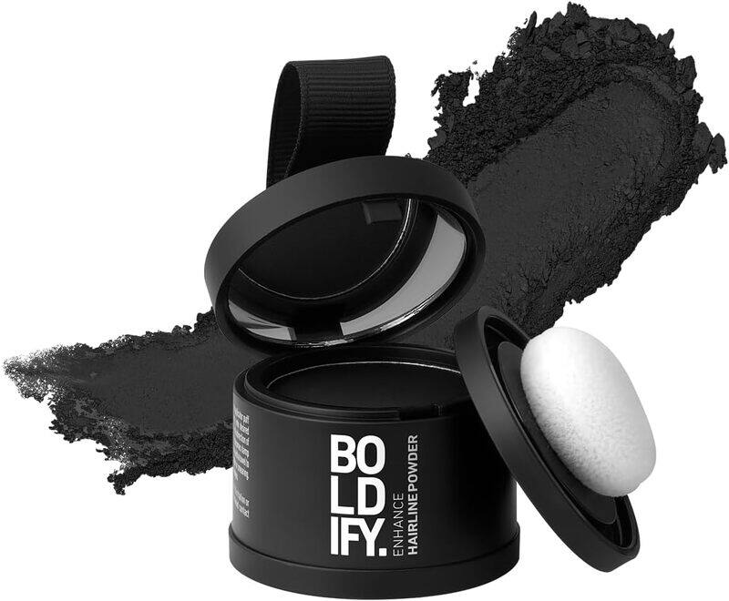 

BOLDIFY Hairline Powder, Instantly Conceals Hair Loss and Fills In Receding Hairlines, and Wide Parts, Stain-Proof 48 Hour Formula for Hair & Beard, R