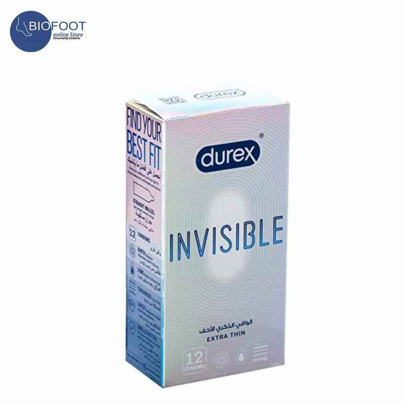 

DUREX INVISIBLE CONDOM 12'S