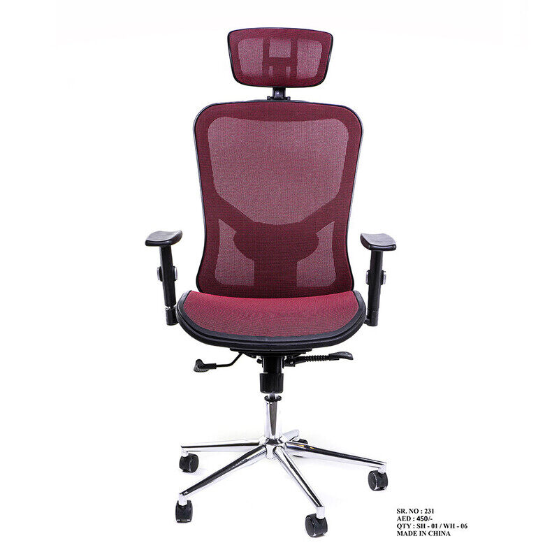 

Exoticchair Chair Executive High Back Double Mesh (Red)