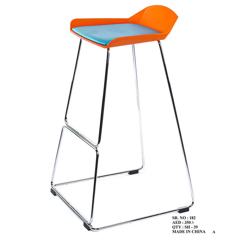 

Exoticchair CHAIR CAFE/STOOL FOLDABLE (ORANGE BLUE)