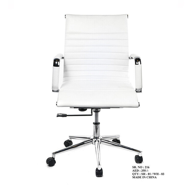 

Exoticchair Chair Executive Medium Back Swivel Chair 01 (White)