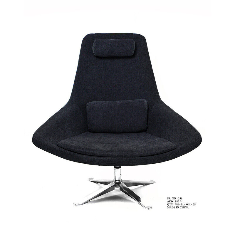 

Exoticchair Chair Lounge Fabric ALU Base (Black)
