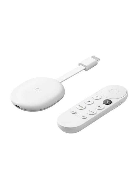 

Google Chromecast with Google TV 4K Media Streamer, White