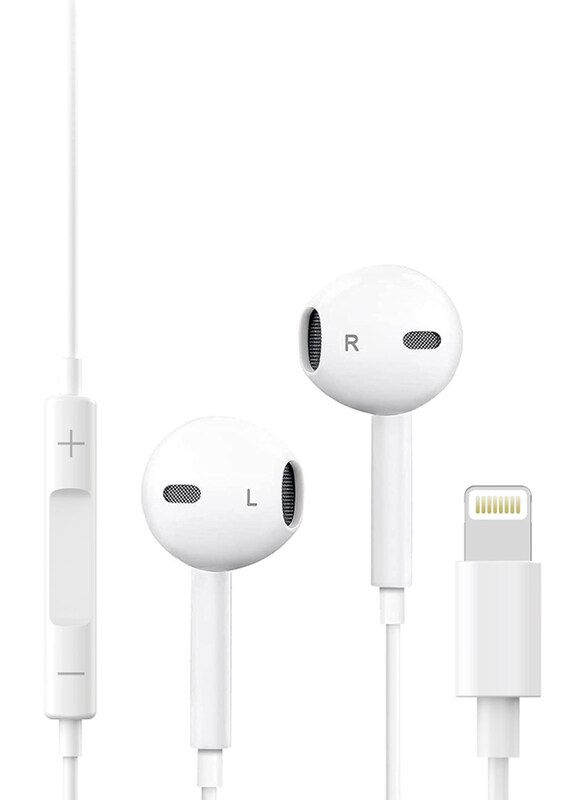 

Generic Wired In-Ear Noise Cancelling Earphones with Lightning Connector, White