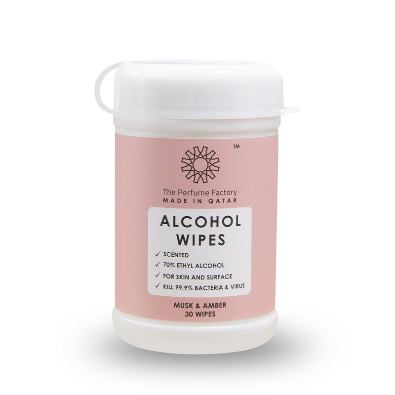 

The Perfume Factory ALCOHOL WIPES - MUSK & AMBER