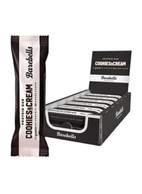 

Barebells Protein Bar, 12 x 55g, Cookies & Cream