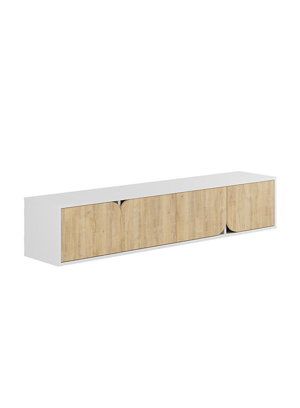 

Decortie Spark TV Stand, White/Oak