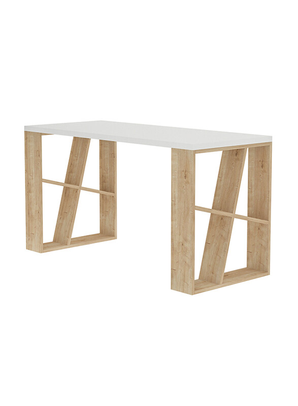 

Generic Honey Working Table, White/Oak