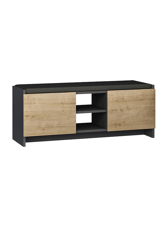 

Generic Zulla Bank, Anthracite/Oak