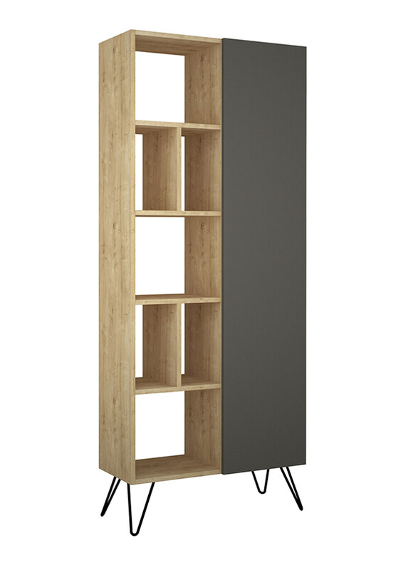 

Generic Jedda Bookcase, Oak/Anthracite