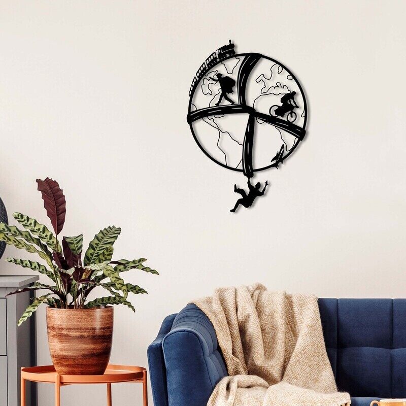 

Generic Free Soul Metal Wall Art, Black