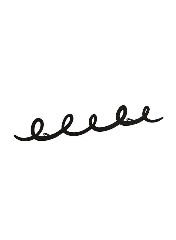

Decortie Metal Hanger Sing, Black