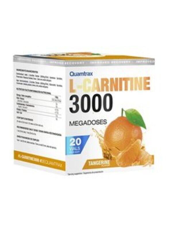 

Quamtrax L-Carnitine 3000 Shot, 20 x 25ml, Tangerine