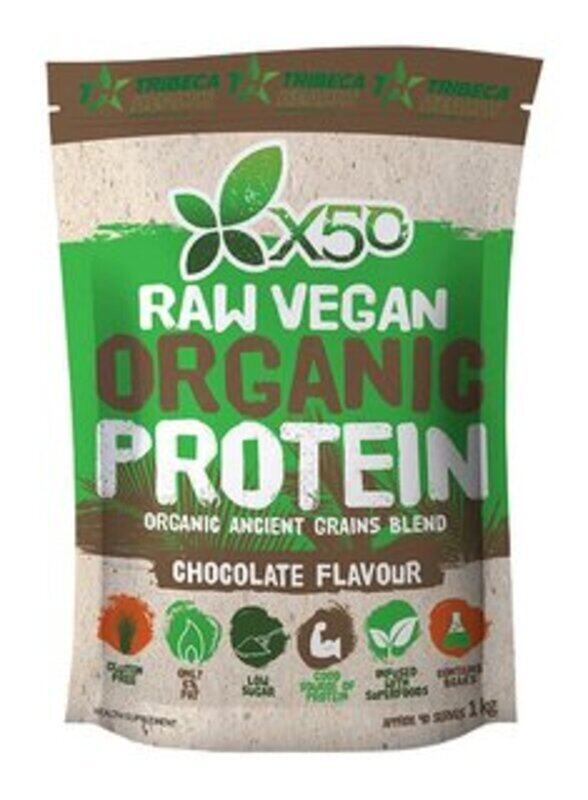 

X50 Raw Vegan Organic Protein Drink, 1 KG, Chocolate