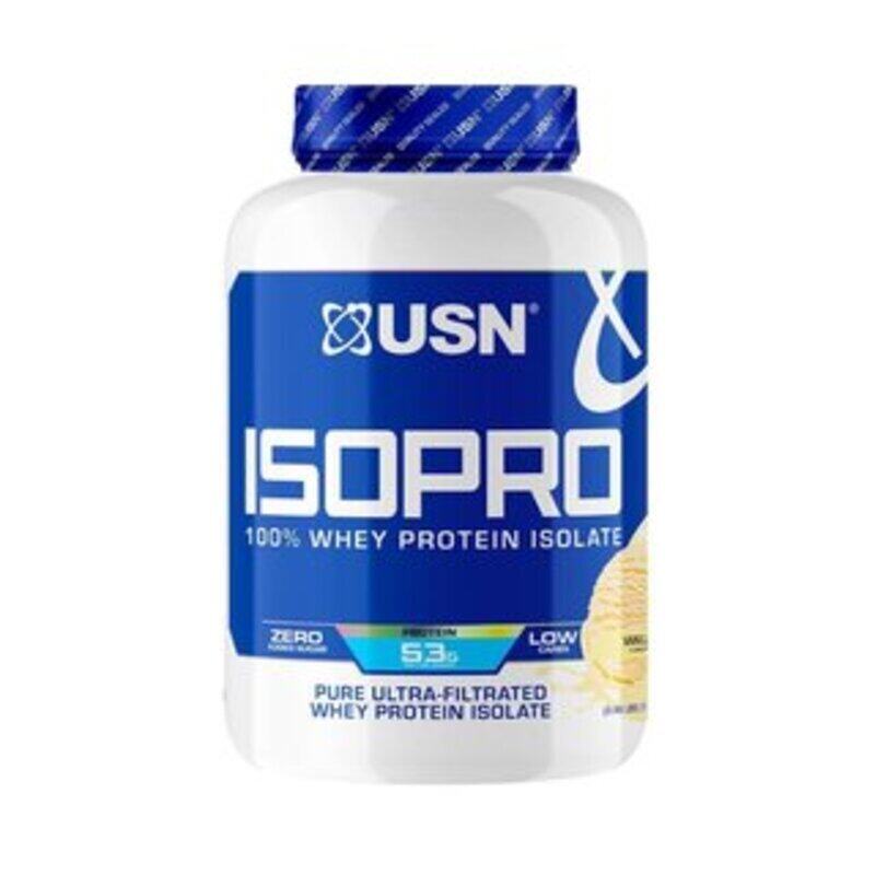 

USN Zero Carb ISOPRO Whey Protein Isolate, 60 Servings, Vanilla Ice Cream