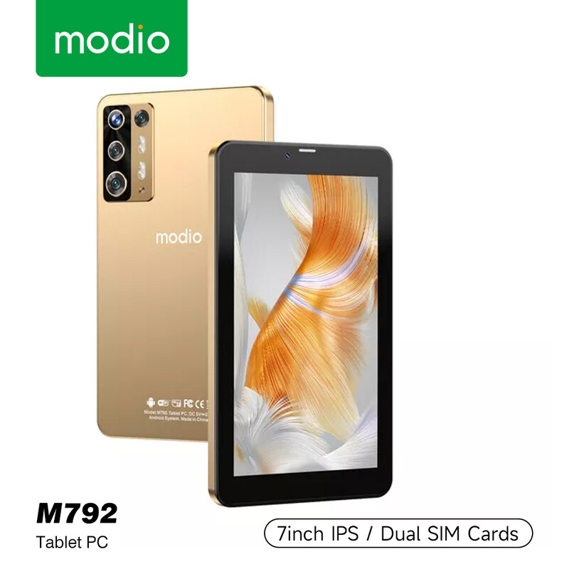 

Modio M792 7 Inch High Definition Display 5G Tablet, 6GB RAM 256GB Gold