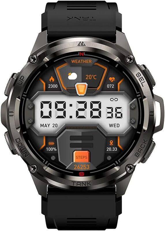 

Kospet Tank T3 Ultra Smartwatch (Black) - 1.43" Amoled Display, GPS, Bluetooth Calling, 10 Day Battery Life, 5ATM Water resistant, 130+ Sports Modes,