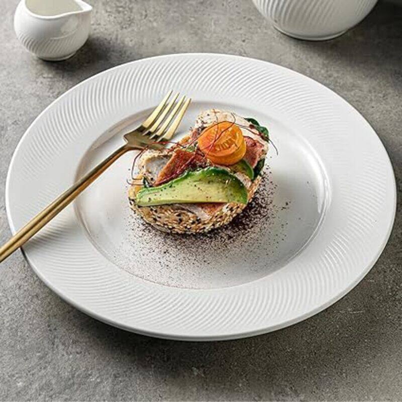 

MAAC Home Timeless Round Plate Elegant Durable and Classic design Perfect for Family Everyday Use, and Family Get- Together, Restaurant, Banquet and