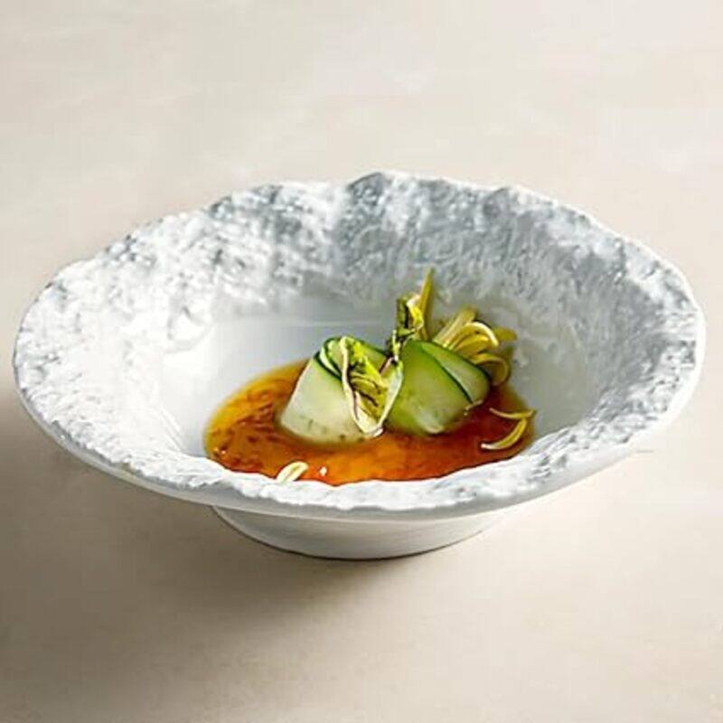 

MAAC Home Coral White Spun Bowl Elegant Durable and Classic design Perfect for Family Everyday Use, and Family Get- Together, Restaurant, Banquet and