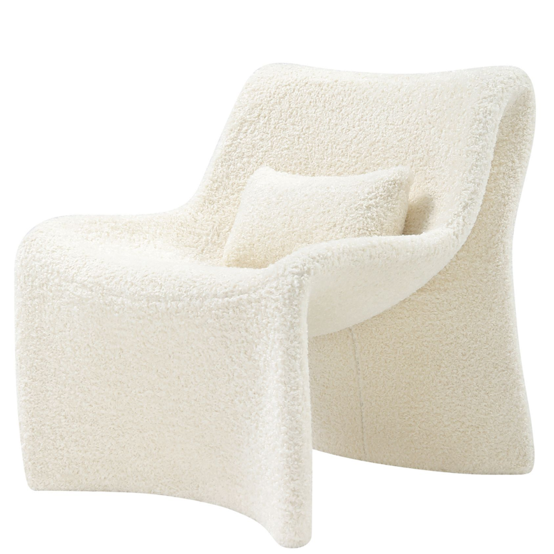 

MAAC Home Aomori - Sherpa fabric chair - Tufted Accent Living Room Armed Chair with Soft Seat and Armrests For Indoor Seating