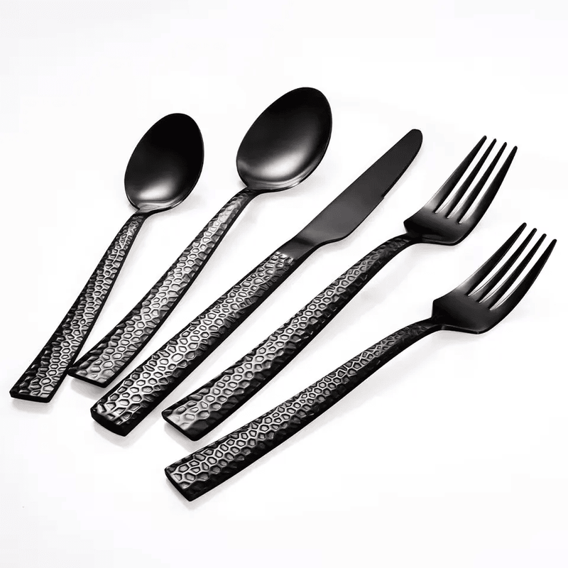 

MAAC Home Sleek Black Cutlery Set for Urban Dining Set of 30 Luxurious Elegant Durable and Classic Premium Design Cutlery Set Perfect for everyday use