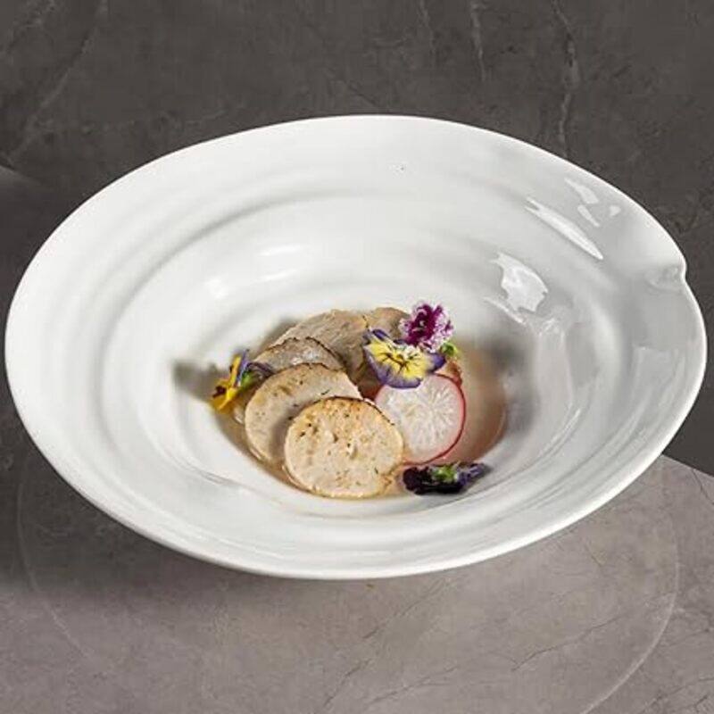 

MAAC Home Hearty White Soup Plates Elegant Durable and Classic design Perfect for Family Everyday Use, and Family Get- Together, Restaurant, Banquet