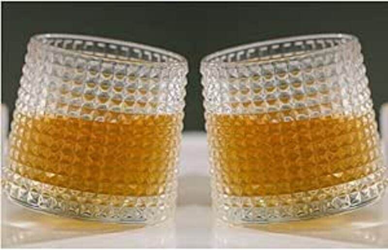 

MAAC Home The Sommelier's Swirl: Handblown Rotating Glass Elegant Durable and Classic design Perfect for Family Everyday Use, and Family Get- Togethe