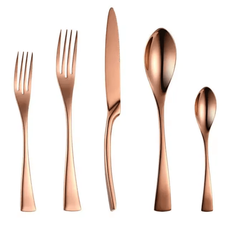 

MAAC Home Elegant Rose Gold Cutlery Set of 20 Luxurious Elegant Durable and Classic Premium Design Cutlery Set Perfect for everyday use, and get toget