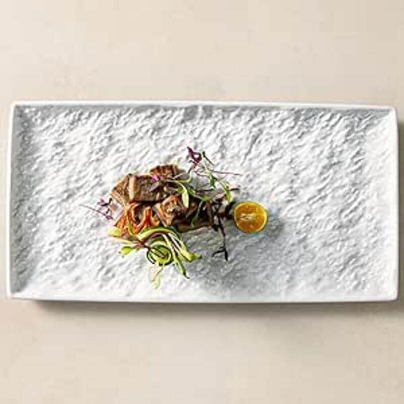 

MAAC Home Coral White Serving Platter Elegant Durable and Classic design Perfect for Family Everyday Use, and Family Get- Together, Restaurant, Banqu