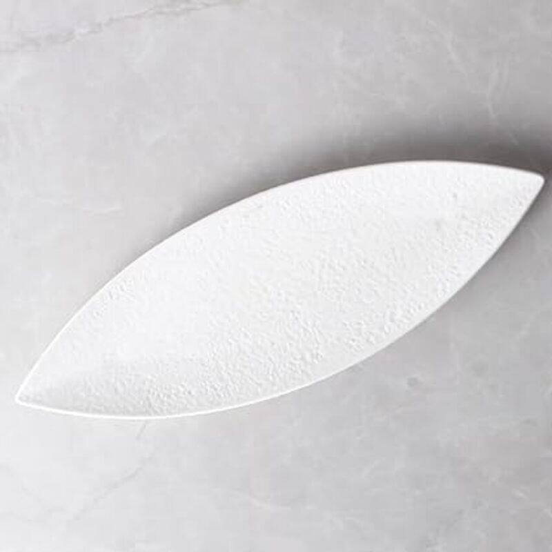 

MAAC Home White Leaf Serving Dish Elegant Durable and Classic design Perfect for Family Everyday Use, and Family Get- Together, Restaurant, Banquet a