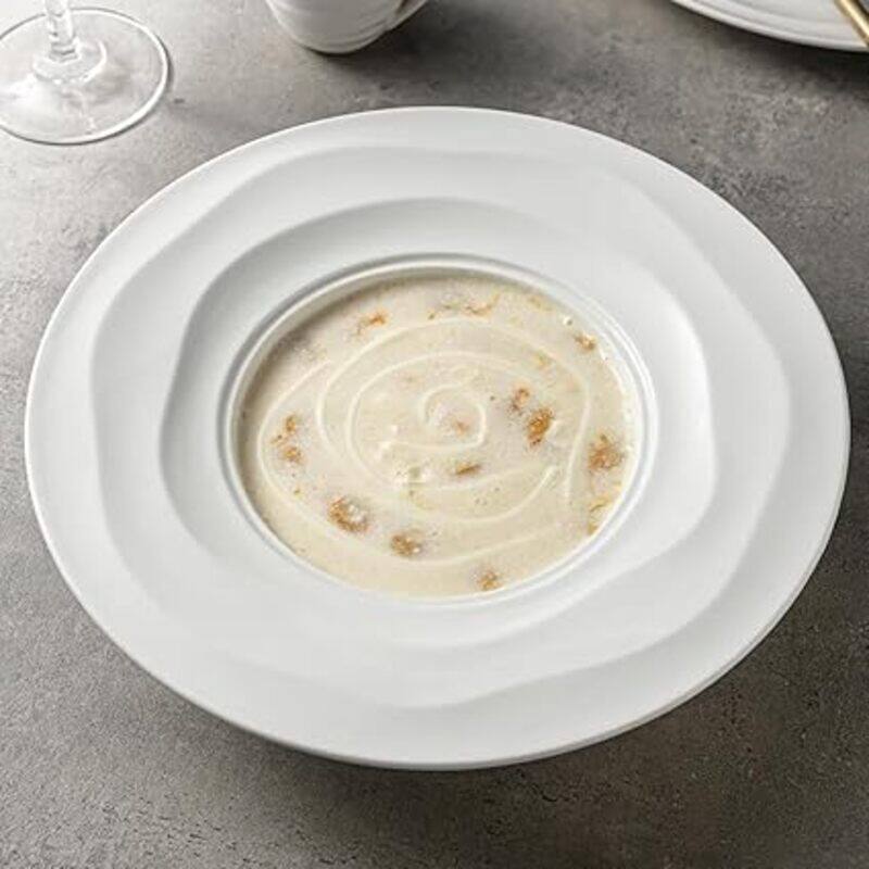 

MAAC Home Deep White Soup Set Elegant Durable and Classic design Perfect for Family Everyday Use, and Family Get- Together, Restaurant, Banquet and M