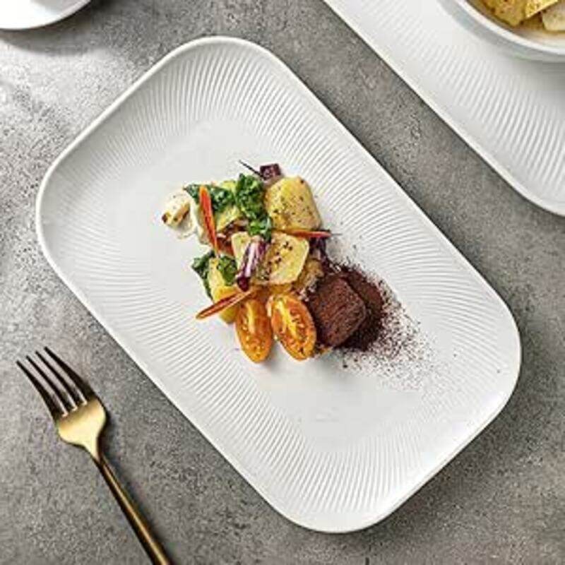 

MAAC Home Appetizer Adventure Rectangular Plate Elegant Durable and Classic design Perfect for Family Everyday Use, and Family Get- Together, Restaur