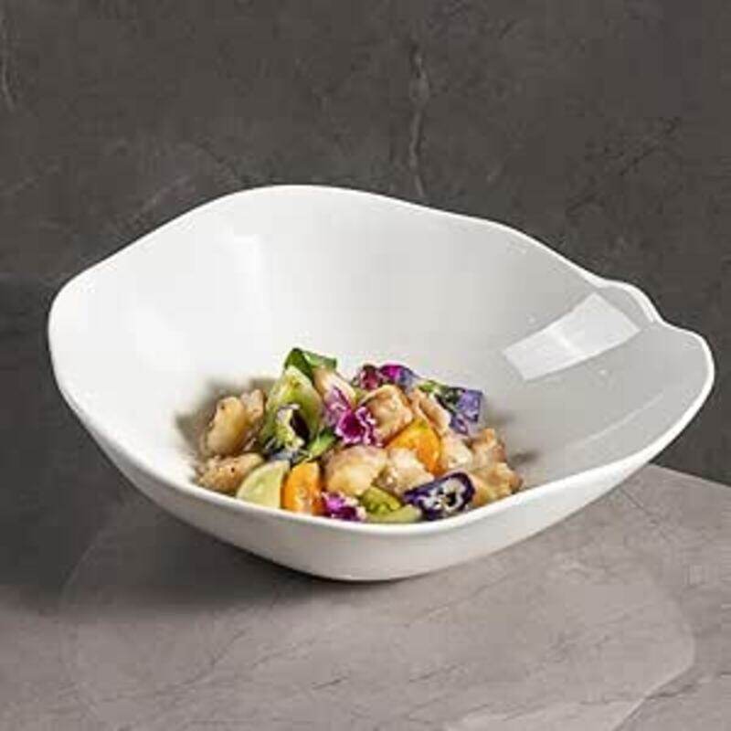 

MAAC Home Glossy Square Bowls Elegant Durable and Classic design Perfect for Family Everyday Use, and Family Get- Together, Restaurant, Banquet and M