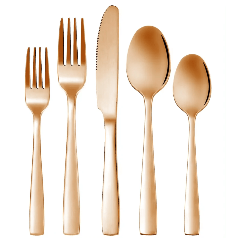 

MAAC Home Elegant Rose Gold Cutlery Set of 30 Luxurious Elegant Durable and Classic Premium Design Cutlery Set Perfect for everyday use, and get toget