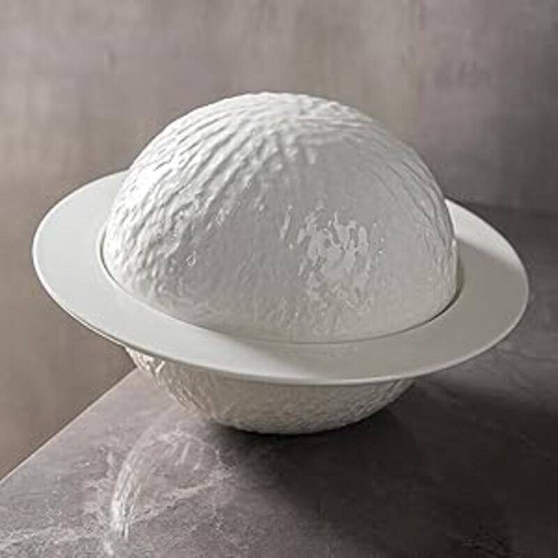 

MAAC Home Stacked Stoneware Creative White Soup Bowls Elegant Durable and Classic design Perfect for Everyday Use, and Family Get- Together, Restaura