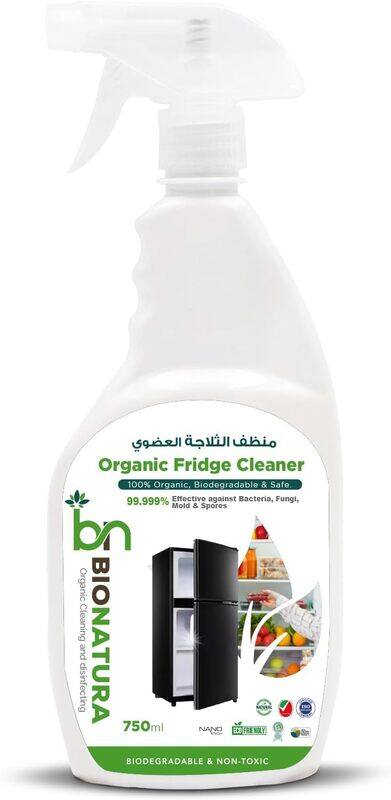 

BioNatura Organic Fridge Cleaner, Natural Refrigerator Degreaser, Non-Toxic Odor Remover, Eco-Friendly Disinfectant, Chemical-Free Surface Cleaner, Fo