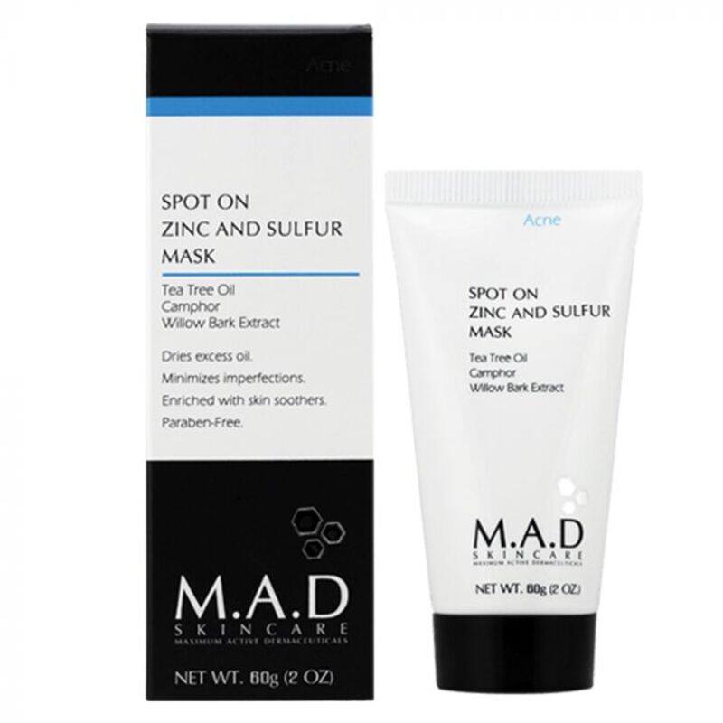 

M.A.D SKINCARE ACNE: Spot On Zinc and Sulfur Mask - 60g