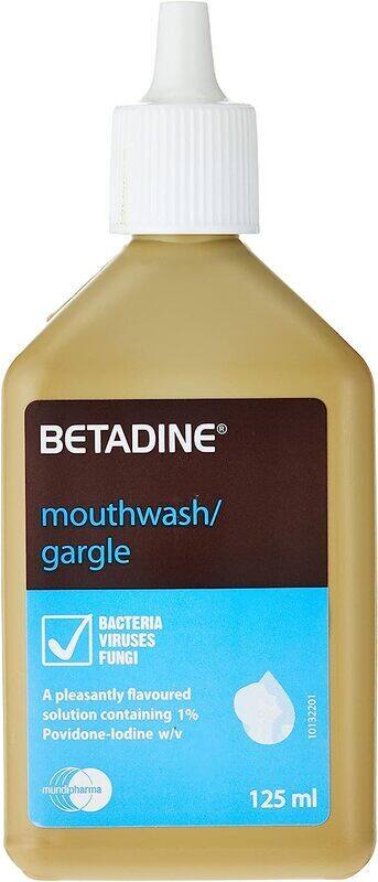 

Betadine Mouthwash Gargle, 125ml