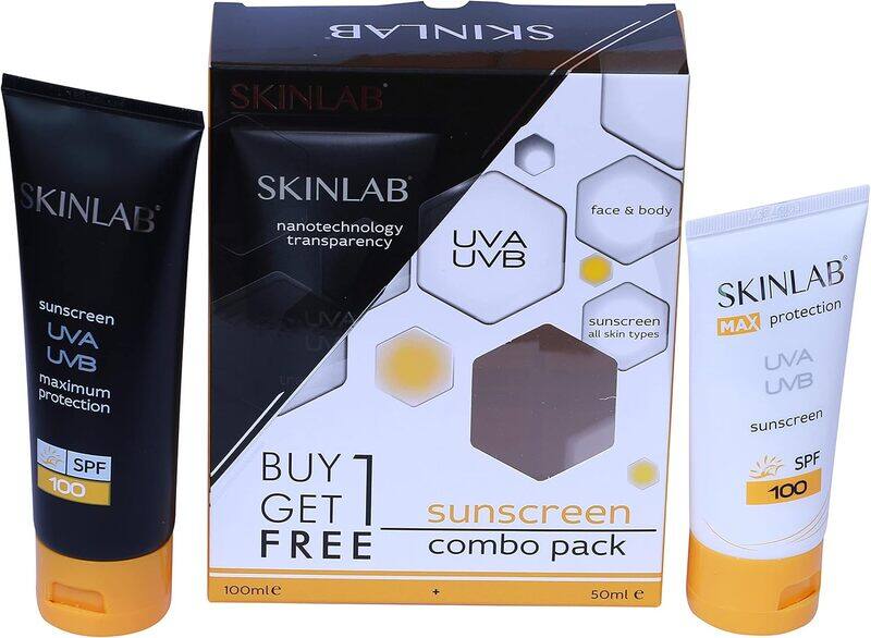 

SKINLAB SPF 100 Sunscreen Combo Pack 100 ml , 50 ml