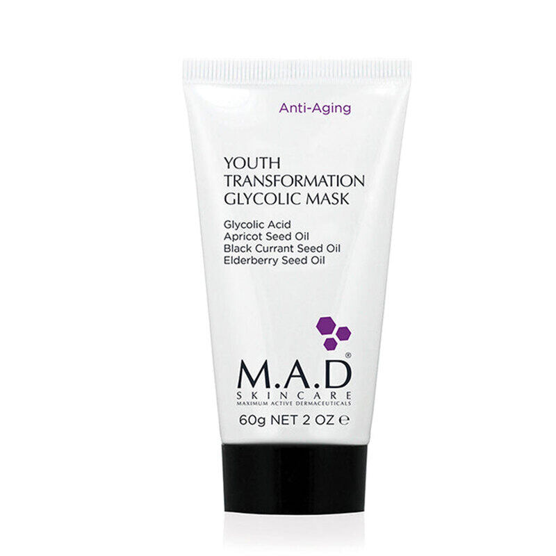 

M.A.D Skincare Anti-Ageing Youth Transformation Glycolic Mask 60g