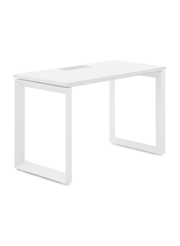 

Neo Front Single Seater Office Desk Powder Coated Workstation, White