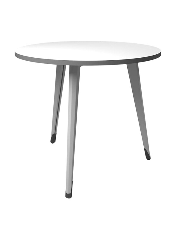 

Neo Front MDF Meeting Round Conference Lounge Table for Home and Office, White