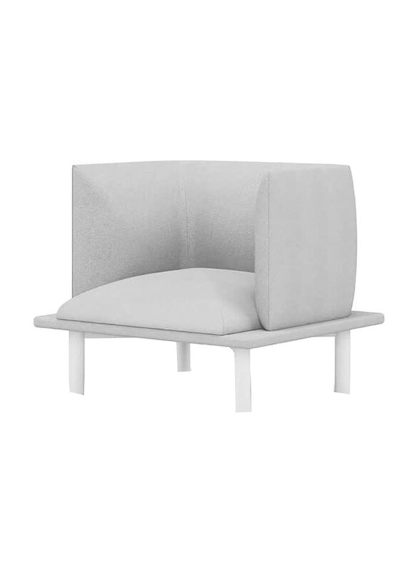 

Neo Front Single Seater Sofa with Side Table Home and Office Sofa, White